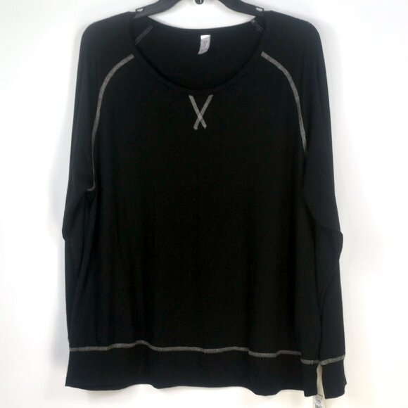 FLORA NIKROOZ Audrey Top & Print Velour Jogger Pajama Set Black Size M NWT - Picture 4 of 7